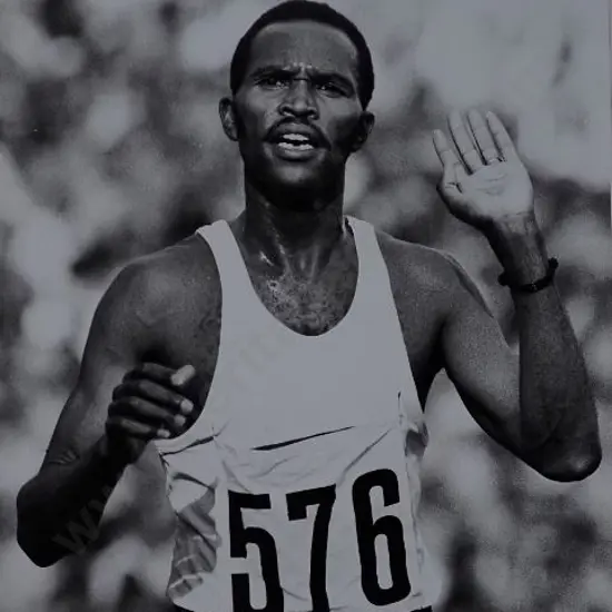 LACEY, E.D. - Kipchoge Keino - Winning 3,000 metres, Olympics, Munich 1972