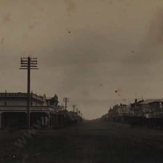 UNKNOWN - Main Street, Unknown NZ town c.1880