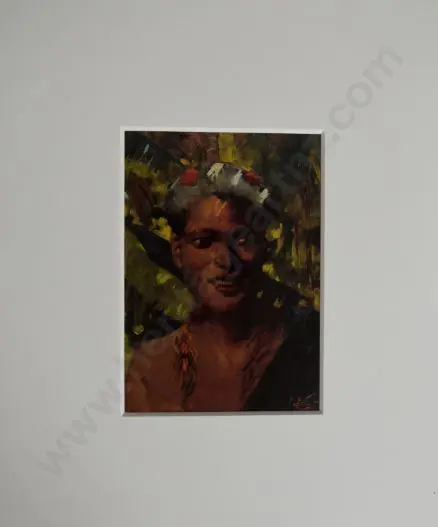 NERLI, Girolamo P. (1863-1926) - Portrait of a Polynesian Woman Image 1++