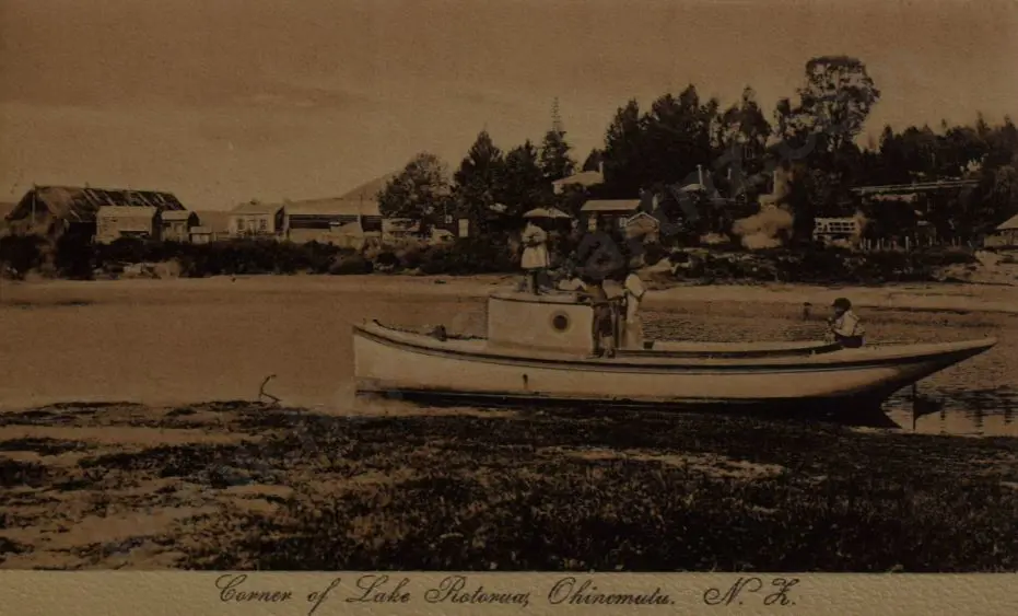 UNKNOWN Photographer - Corner of Lake Rotorua, Ohinemutu Image 1++
