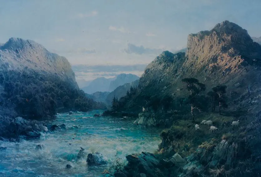 de BREANSKI, Alfred (1852-1928) - Autumn Evening Near Glencoe Image 1++