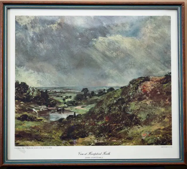 CONSTABLE, John (1776-1837) - View at Hampstead Heath Image 1++