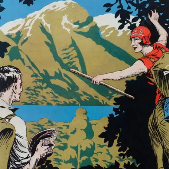 UNKNOWN - Travel New Zealand Poster, 1940s