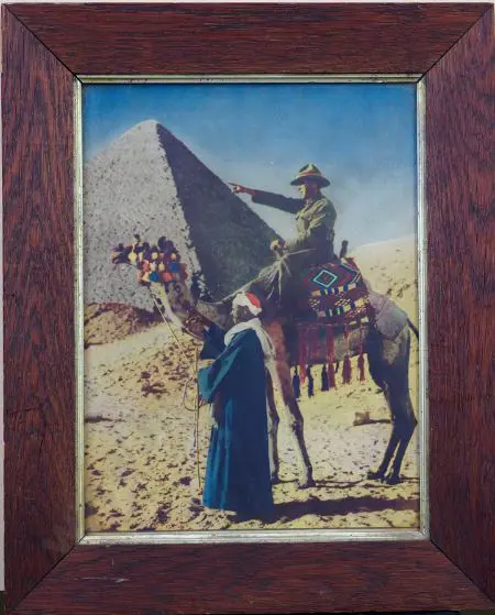 UNKNOWN - Military Officer on Horse, Egypt WW1 Image 1++