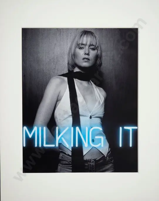 UNKNOWN - Milking It (ad from BLACK & WHITE Magazine, Australia) no date Image 1++