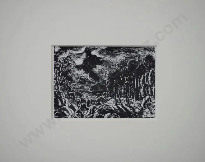 CHUBB, Ralph Nicholas (1892-1960) - Illustration from A Fable of Love and War, 1925 Image 1++