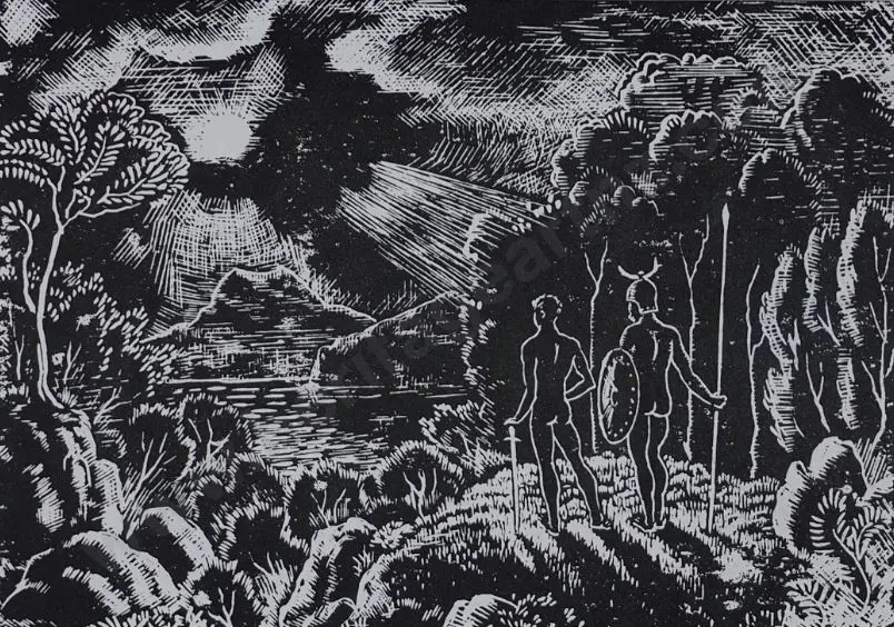 CHUBB, Ralph Nicholas (1892-1960) - Illustration from A Fable of Love and War, 1925 Image 1++