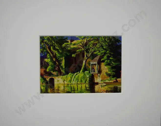 PERKINS, Christopher (1891-1968) - Chateau by the Lake, 1936 Image 1++