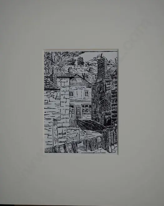 GINNER, Charles (1878-1952) - A Cornish Village, 1921 Image 1++