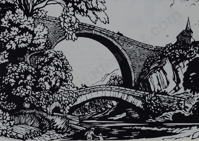 ROOKE, Noel (1881-1953) - The Two Bridges, 1914 Image 1++