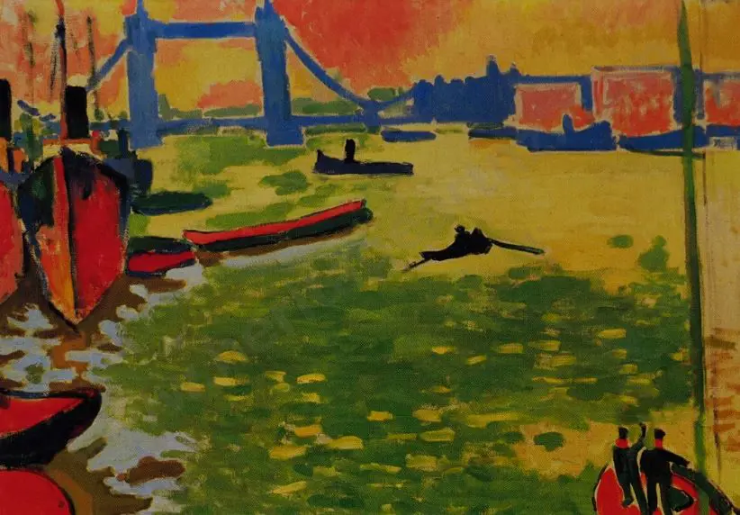 DERAIN, Andre (1880-1954) - La Tamise at Tower Bridge, 1906 Image 1++