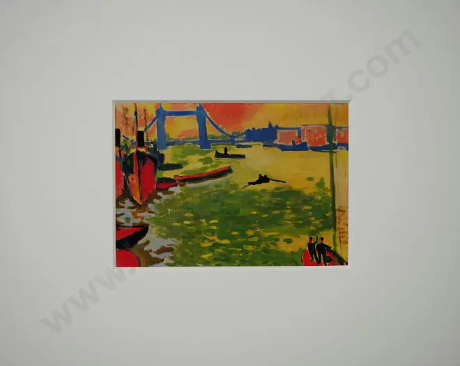 DERAIN, Andre (1880-1954) - La Tamise at Tower Bridge, 1906 Image 1++