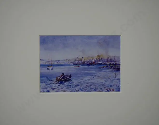 NAIRN, James McLauchlan (1859-1904) - Looking Towards Te Aro, Wellington, 1901 Image 1++