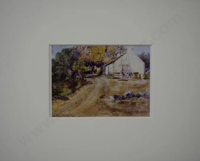 SHERWOOD, Maud (1880-1956) - Central Otago Cottage Image 1++