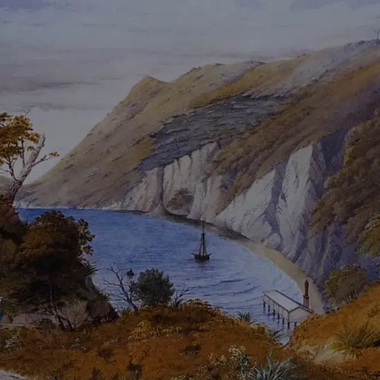 SHARPE, Alfred (1830-1912) - The Landing Place, South Head, Manukau, 1883