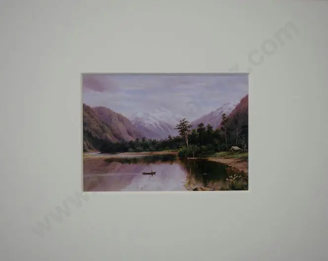 BAKER, William George (1864-1929) - North Fiord, Lake Ta Anau Image 1++