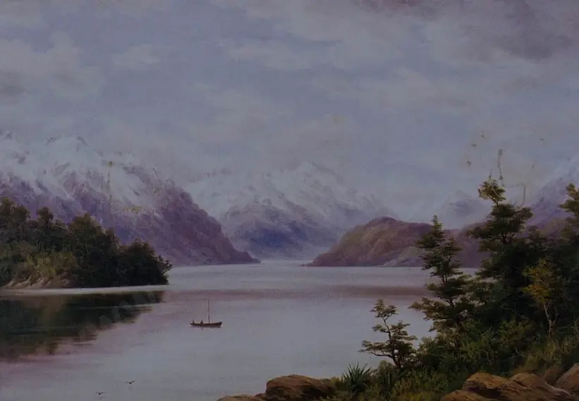 BAKER, William George (1864-1929) - Lake Manapouri Image 1++