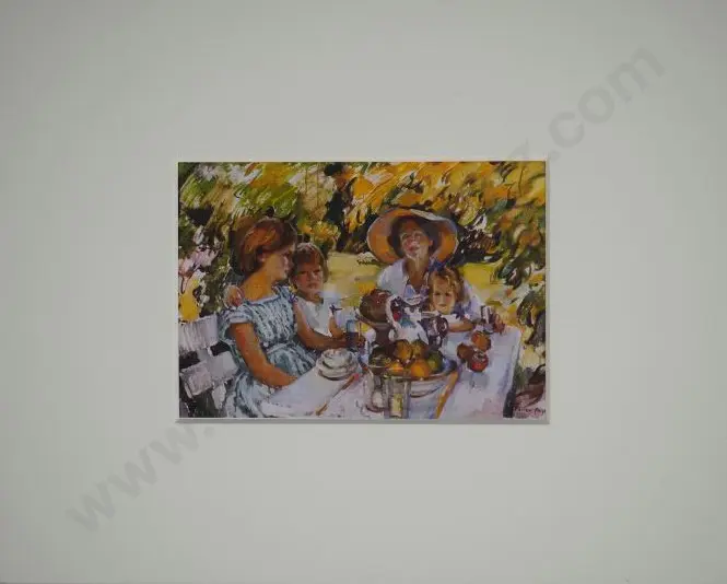 PAGE, Evelyn (1899-1988) - Luncheon Under the Ash Tree Image 1++