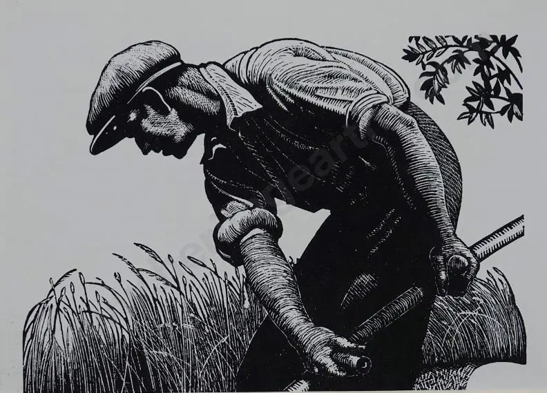 LEIGHTON, Clare (1898-1989) - The Reaper from Four Hedges, 1935 Image 1++