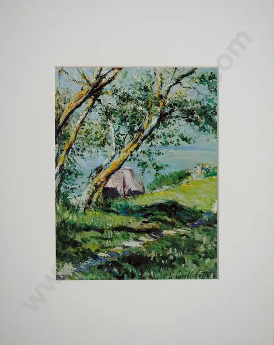 CAILLEBOTTE, Gustave (1848-1894) - Maisons au Bord de L'eau Image 1++