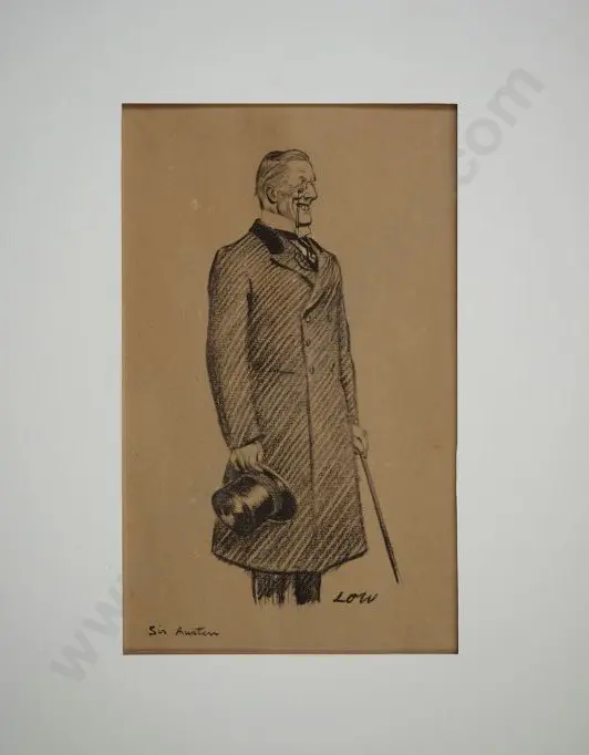 LOW, Sir David (1891-1963) - Sir Austen Chamberlain 1863-1937 Image 1++