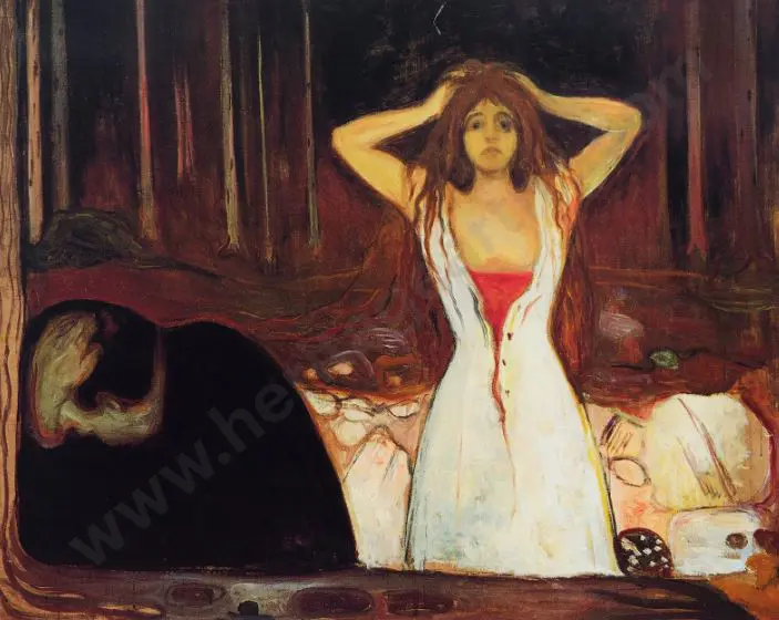 MUNCH, Edvard (1863-1944) - Asche, 1894 Image 1++