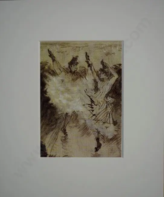 TOULOUSE-LAUTREC, Henri de (1864-1901) - La Quadrille de la Chaise Louis X111 Image 1++