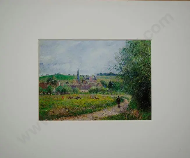 PISSARRO, Camille - Vue d'Eragny, 1884 Image 1++