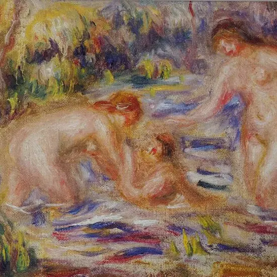 RENOIR, Pierre Auguste (1841-1919) - Esquisse de Trois Baigneuses