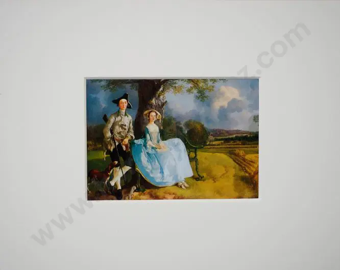 GAINSBOROUGH, Thomas (1728-1788) - Mr & Mrs Andrews c.1750 Image 1++