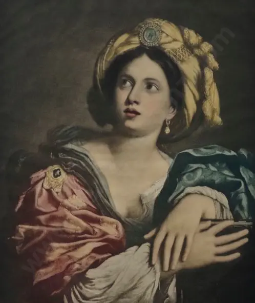 STROMBERG, Frank - Woman wearing Turban with Jewel Image 1++