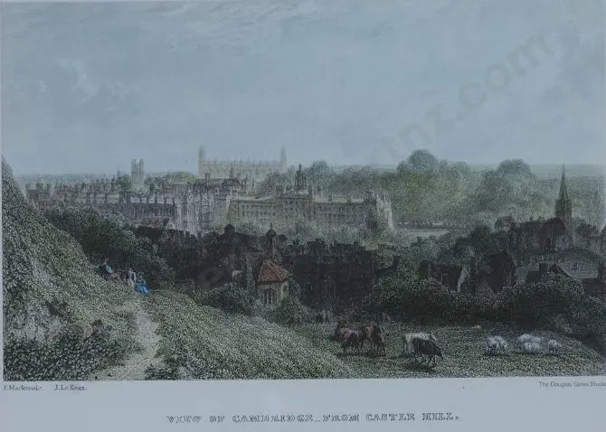 McKENZIE, F - View of Cambridge from Castle Hill, 1841 Image 1++