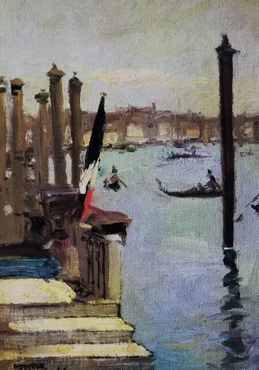 LAVERY, Sir John (1856-1941) - The French Consulate, Grand Canal, Venice Image 1++