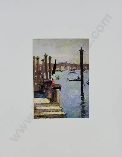 LAVERY, Sir John (1856-1941) - The French Consulate, Grand Canal, Venice Image 1++