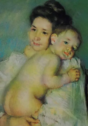 CASSATT, Mary (1844-1926) - The Young Mother, 1900 Image 1++
