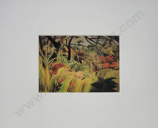 ROUSSEAU, Henry (1844-1910) – Tiger in a Tropical Storm - Tiger in a Tropical Storm Image 1++
