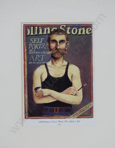 FRIZZELL, Richard (Dick) (1943-) - Self Portrait of a Serious Artiste, 1978 Image 1++