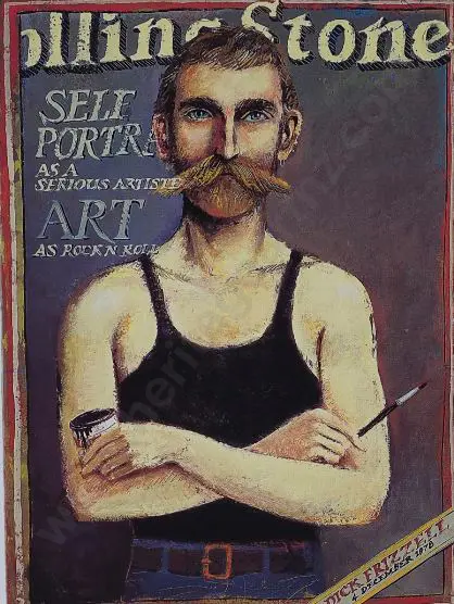 FRIZZELL, Richard (Dick) (1943-) - Self Portrait of a Serious Artiste, 1978 Image 1++