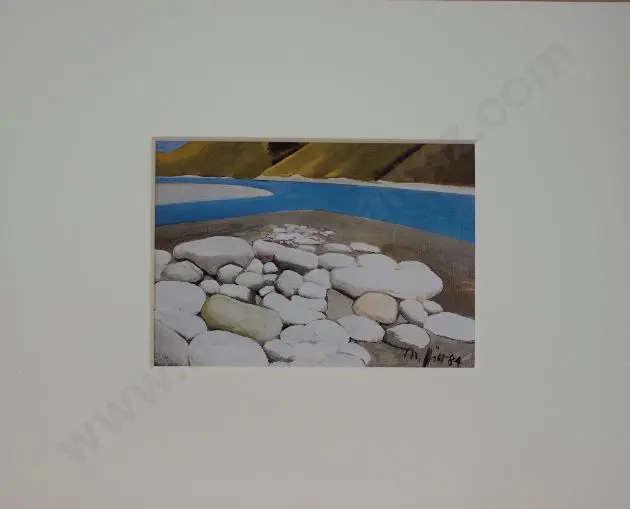 MOFFITT, Trevor (1936-2006) - Rakaia River No 55 Image 1++