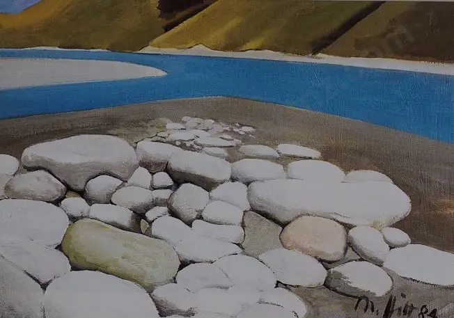 MOFFITT, Trevor (1936-2006) - Rakaia River No 55 Image 1++