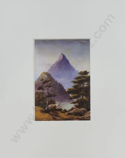 HOYTE, John Charles Barr (1835-1913) - Mitre Peak, Milford Sound Image 1++