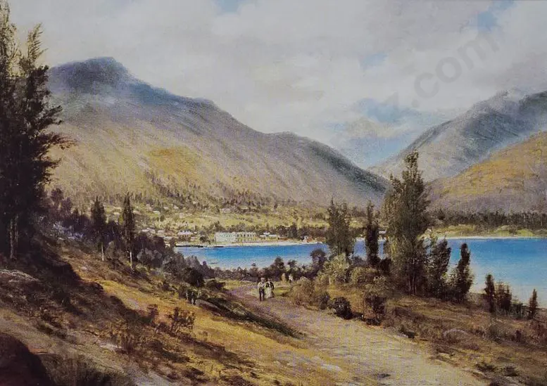 BLOMFIELD, Charles (1848-1926) - View of Queenstown, c.1880 Image 1++