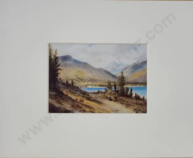 BLOMFIELD, Charles (1848-1926) - View of Queenstown, c.1880 Image 1++