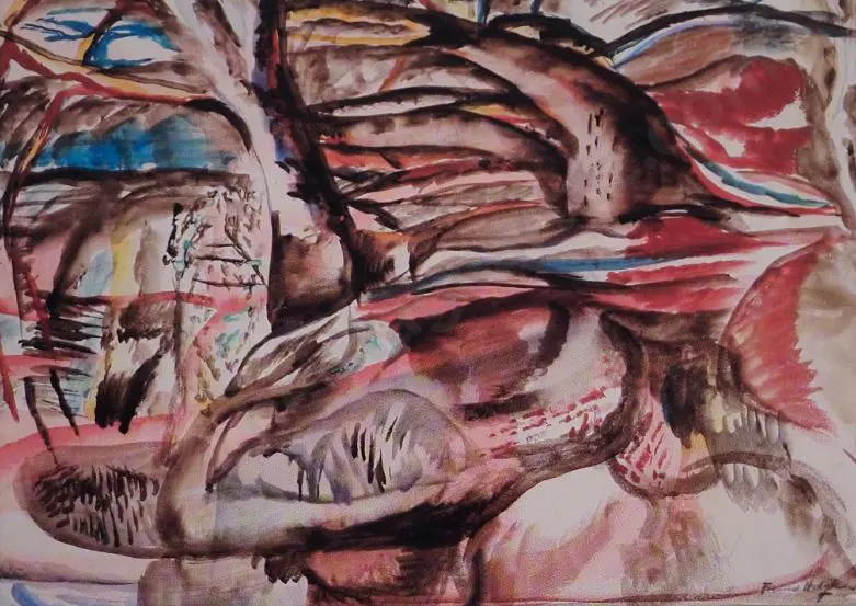 HODGKINS, Frances (1869-1947) - River Tone, Somerset Image 1++