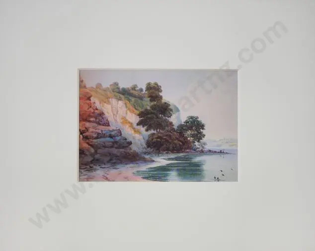 HOYTE, John Barr Clarke (1835-1913) - Auckland Harbour Looking South Image 1++