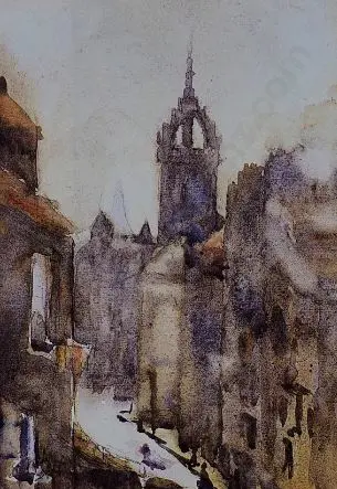 HODGKINS, Frances (1869-1947) - St Giles Cathedral, Edinburgh 1906 Image 1++