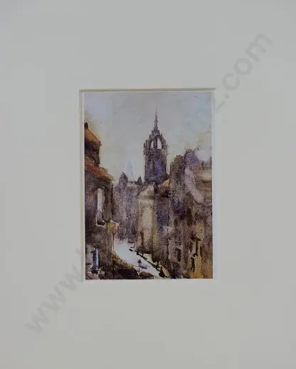 HODGKINS, Frances (1869-1947) - St Giles Cathedral, Edinburgh 1906 Image 1++