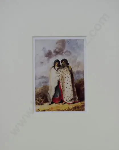 OLIVER, Cmdr. Richard A (1811-1889) - Maori Girls, Auckland Image 1++