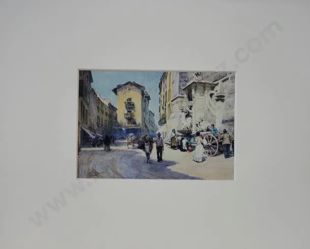 WORSLEY, Charles Nathaniel (1862-1923) - La Contana Pallata, Briacia, Italy Image 1++