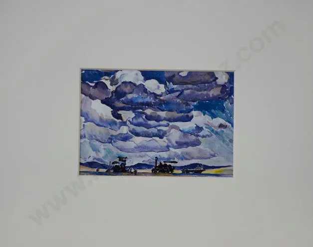 SHERWOOD, Maud (1880-1956) - Landscape, Canterbury Image 1++